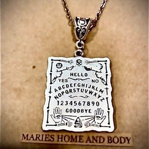 Ouija Spirit Board Necklace New Unisex Jewelry Spooky Goth Halloween Haunted